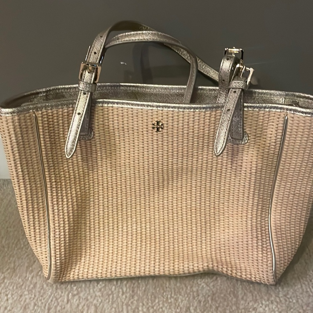 Tor Burch Woven Handbag